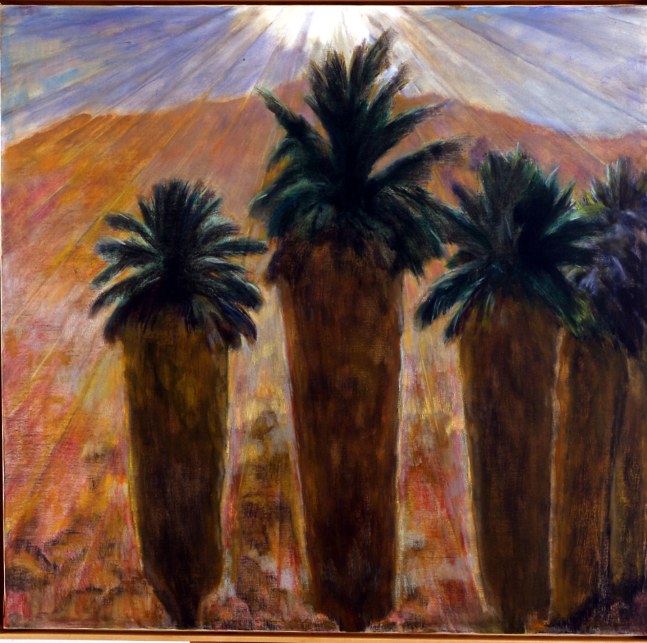 Four Palms and a Mountain (Monte Rosa),&amp;nbsp;May 1980

oil on canvas

47 x 48 inches; 119.4 x 121.9 centimeters