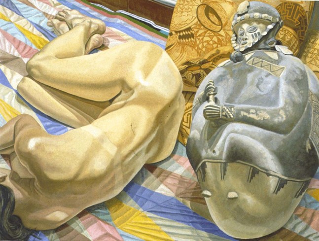 Philip Pearlstein

Model with Peruvian Pot, 1990

Oil on canvas

36 inches x 48 inces