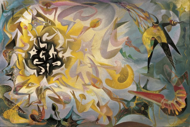 June Wayne
The Cavern, 1948
oil on canvas
36 x 54 inches; 91.4 x 137.2 centimeters
LSFA# 12422