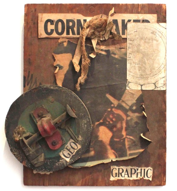 Geo Geo Graphic, 1964     mixed media assemblage 13 1/4 x 10 1/4 x 1/2 inches;  33.7 x 26 x 1.3 centimeters LSFA# 13140