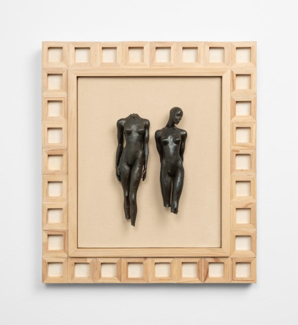 Cecilia Z. Miguez (b. 1955) Bronze Gesture 2, 2025 bronze, wood, and canvas 18 x 16 x 2 1/2 inches; 45.7 x 40.6 x 6.3 centimeters LSFA# 16453