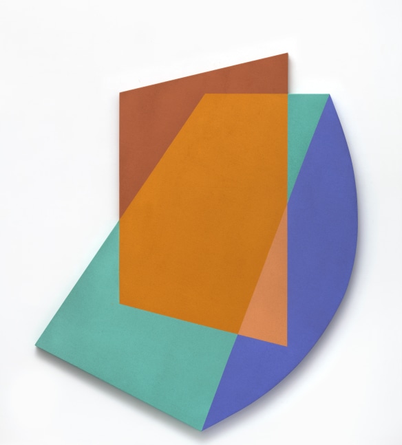 Mokha Laget (b. 1959) Forefront #2, 2023     vinyl emulsion on shaped canvas 64 x 50 inches;  162.6 x 127 centimeters LSFA# 15521