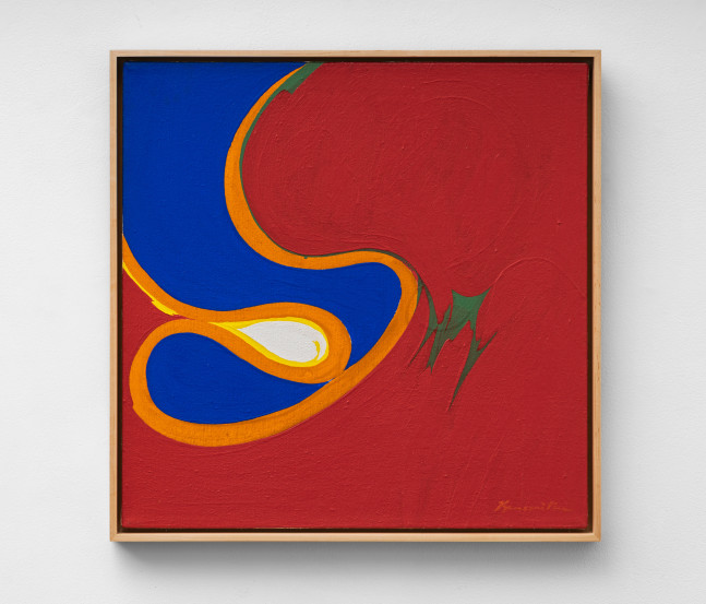 Matsumi Kanemitsu (1922-1992) Hidalgo #3, 1966     acrylic on canvas 20 x 20 inches;  50.8 x 50.8 centimeters LSFA# 13755