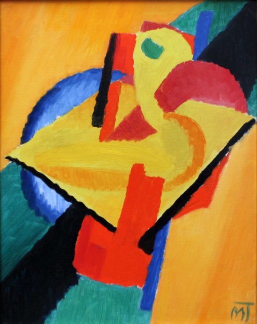 Composition, 1923, oil on paper mounted canvas 14 1/2 x 11 3/4 inches;  36.8 x 30 centimeters LSFA# 02431