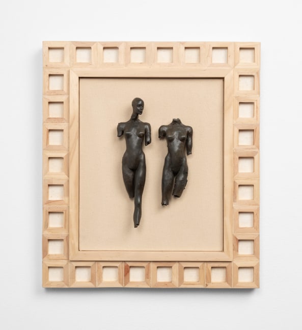 Cecilia Z. Miguez (b. 1955) Bronze Gesture 1, 2025 bronze, wood, and canvas 18 x 16 x 2 1/2 inches; 45.7 x 40.6 x 6.3 centimeters LSFA# 16452