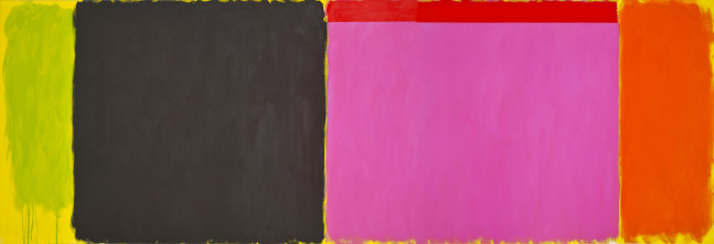Mexico Set, 1985     acrylic on canvas 66 x 192 inches;  167.6 x 487.7 centimeters LSFA# 12450