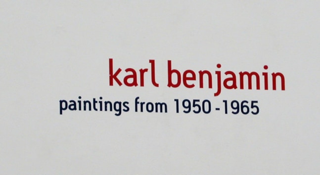 Karl Benjamin: Paintings from 1950-1965