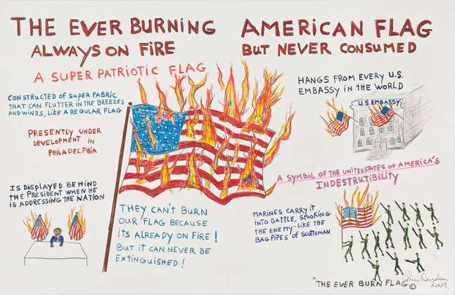 Chris Burden

The Ever Burning American Flag, 2009

pencil and ink on paper

14 1/4 x 22 1/8 inches; 36.2 x 56.1 centimeters

LSFA# 11766