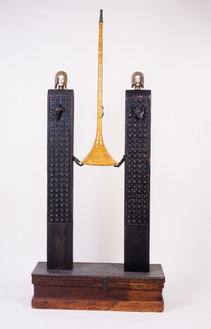 Annunciation, 2002

wood, bronze and found objects

87 x 38 x 13 inches; 221 x 96.5 x 33 centimeters