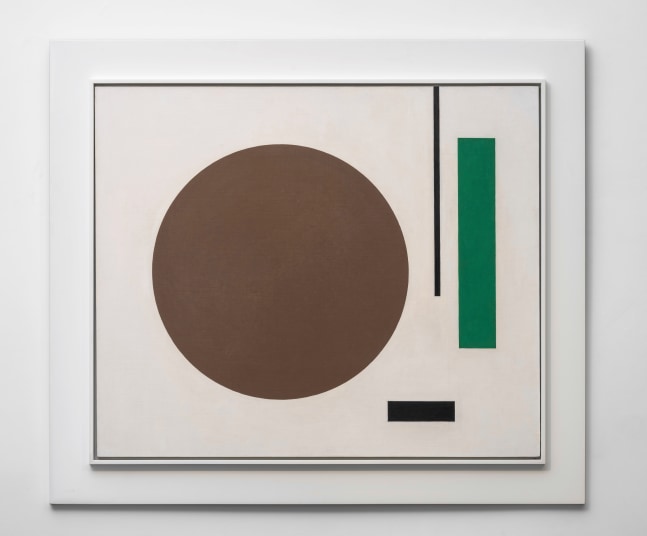 Untitled Composition, May 1952, oil and casein on masonite 32 x 38 inches; 81.3 x 96.5 centimeters LSFA# 10533