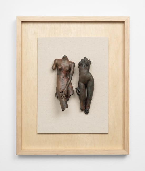 Cecilia Z. Miguez (b. 1955)
Variation by Fire: Silent Gestures, 2025
bronze, wood, and canvas
21 1/2 x 17 1/2 x 4 inches;  54.6 x 44.5 x 10.2 centimeters
LSFA# 16458