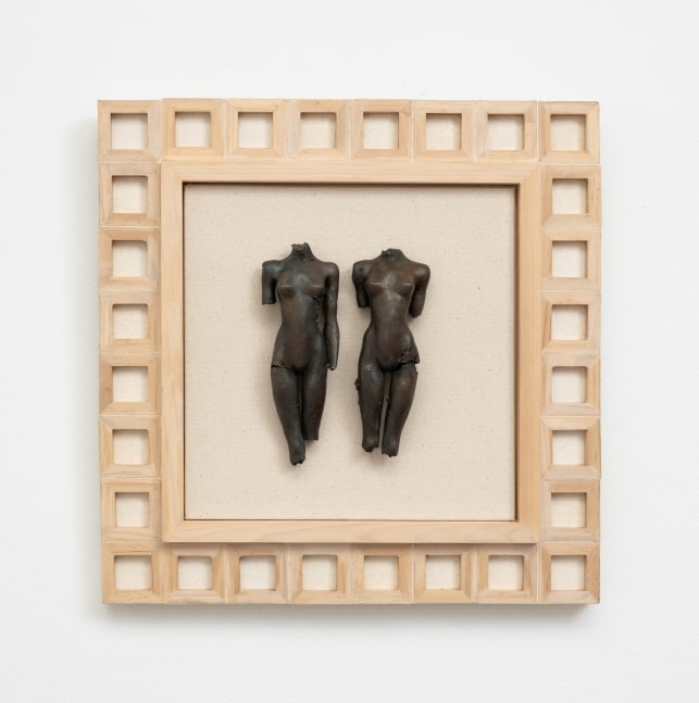 Cecilia Z. Miguez (b. 1955) Bronze Gesture 3, 2025 bronze, wood, and canvas 16 x 16 x 2 inches; 40.6 x 40.6 centimeters LSFA# 16454