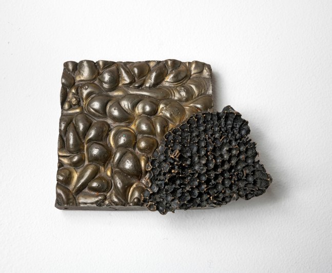 Chris Collins (b. 1980) Coagulating Nest, 2022     bronze and iron 4 x 3 x 1 inches;  10.2 x 7.6 x 2.5 centimeters LSFA# 15480