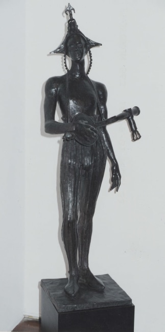 Mandolin Player, 1999

wood, bronze, steel, leather

41 1/2 x 20 x 15 inches