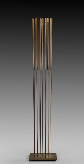 Sonambient, circa 1970    beryllium copper and brass 50 x 10 x 10 inches;  127 x 25.4 x 25.4 centimeters LSFA# 12129