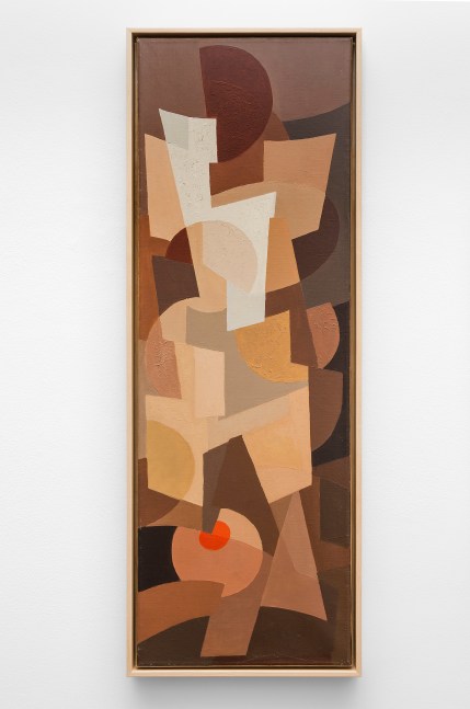 Untitled Abstract Composition, 1957, oil on canvas 35 3/8 x 11 3/4 inches;  89.8 x 29.8 centimeters LSFA# 11124