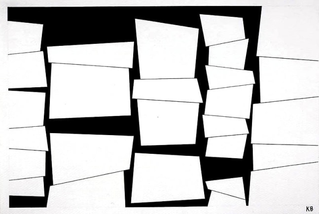 Untitled, 1956

India ink on paper

11 3/4 x 17 3/8 inches