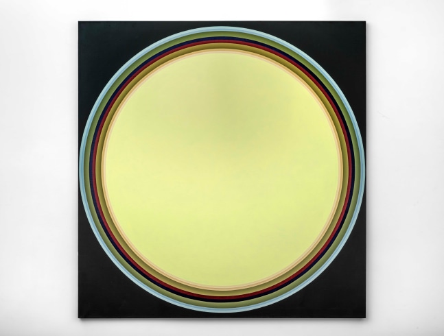 John Stephan Disc #10, 1971     acrylic on linen 70 x 68 inches;  177.8 x 172.7 centimeters LSFA# 11546