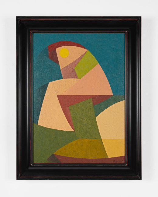 Karl Benjamin (1925-2012)

Yen Hen,&amp;nbsp;1954

oil on canvas

36 x 26 inches; 91.4 x 66 centimeters

LSFA# 10812