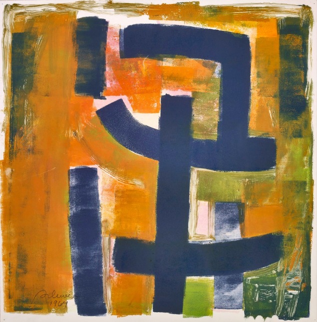 Samella Lewis  Symbol, 1964  watercolor on paper  21 x 21 inches; 53.3 x 53.3 centimeters  LSFA# 12075