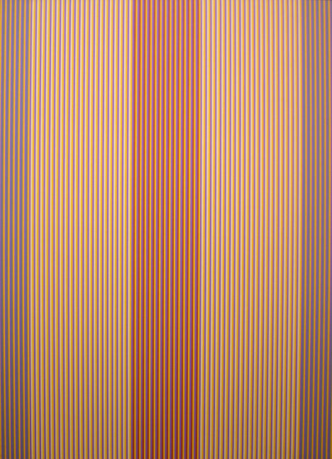 Karl Benjamin&amp;nbsp;(1925-2012)&amp;nbsp;

#3 (yellow,purple), 1980

oil on canvas
72 x 54 inches; 182.9 x 137.2 centimeters