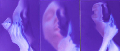 Untitled # 3 (Blue Dreams series), 2001

color c-print mounted on aluminum with non glare Plexiglass

40 x 90 inches (3 panels: 40 x 30 each), Ed. 5
