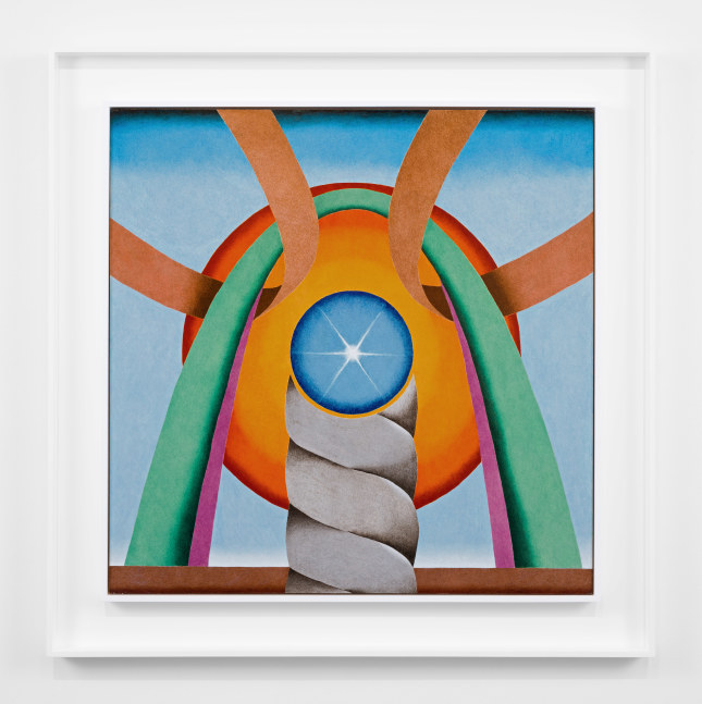 Mark Leonard (b. 1954)
Catenary Curves IV (Portrait of FST), 2025
gouache and synthetic resin on panel
30 x 30 inches;  76.2 x 76.2 centimeters
LSFA# 16354