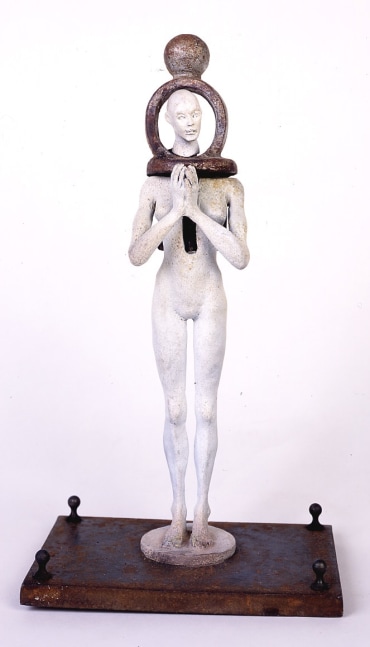 Fenced Figure (Instant Enlightenment Kit (Series of 16), 2002)

bronze and found object

14 x 7 1/2 x 5 1/2 inches; 35.6 x 19 x 14 centimeters