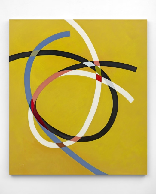Mimi Chen Ting (1946-2022) Arcs Inflection 1, 2009     acrylic on canvas 54 x 48 inches;  137.2 x 121.9 centimeters LSFA# 15533