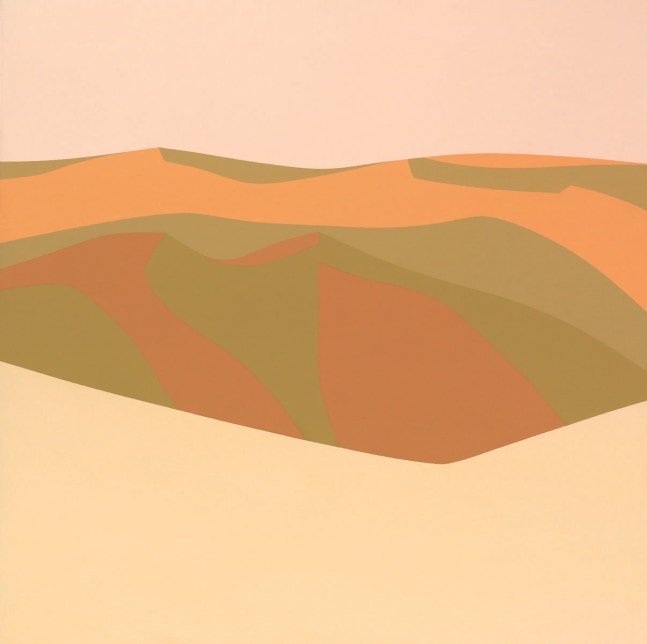 Helen Lundeberg (1908-1999)
Desert Hills, 1967
acrylic on canvas
40 x 40 inches; 101.6 x 101.6 centimeters
LSFA# 1228&amp;nbsp;