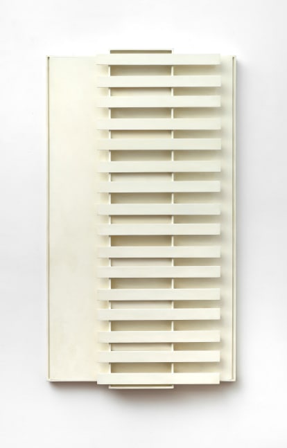 Karl Benjamin (1925-2012) Construction #4, 1963 painted wood 49 x 27 x 2 3/4 inches; 124.5 x 68.6 x 7 centimeters LSFA# 12144