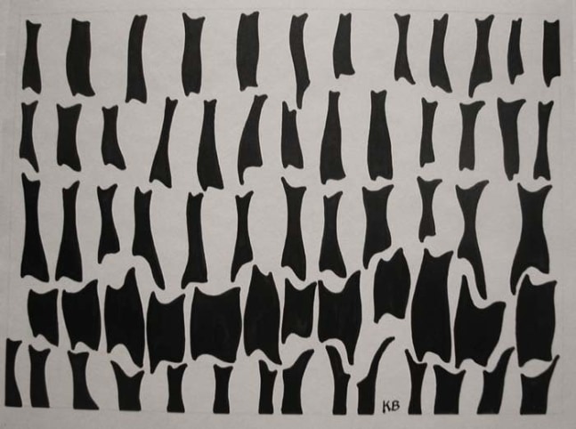 Floating Forms, 1955

India ink on paper

8 3/4 x 11 1/4 inches