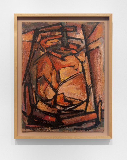 Karl Benjamin (1925-2012)
Untitled, 1952
oil on board
23 3/4 x 17 3/4 inches;&amp;nbsp; 60.3 x 45.1 centimeters
LSFA# 16474
