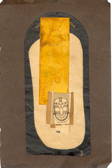 Hathor-Love, c. 1958, collage 9 x 6 inches;  22.9 x 15.2 centimeters LSFA# 14259
