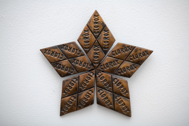 Clorox Star, 2021  bronze, unique  7 x 7 x 1/4 inches; 17.78 x 17.78 x 0.64 centimeters  LSFA # 14967