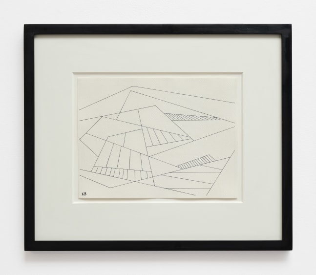 Karl Benjamin (1925-2012)

Chino Hills (KB-57d6), 1957

india ink on paper

8 3/4 x 11 5/8 inches; 22.2 x 29.5 centimeters

LSFA# 01558