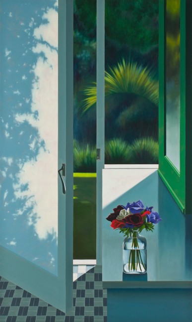 Untitled (Foliage through a Shade #2), 2011     oil on canvas 60 x 36 inches;  152.4 x 91.4 centimeters LSFA# 12368