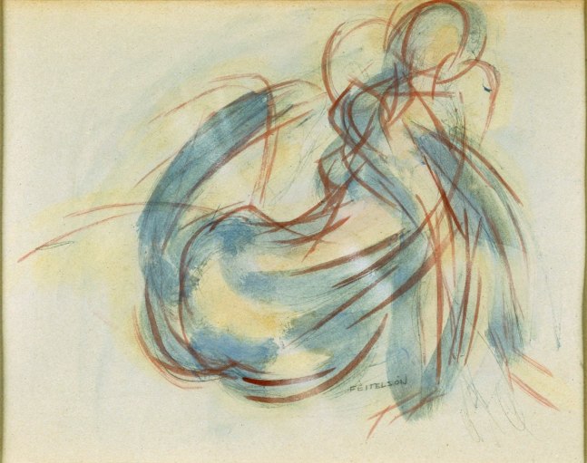 Seated Figure in Action (Kinetic Study), 1917-18

wash on cardboard

10 1/8 x 13 3/4 inches; 25.7 x 34.9 cm