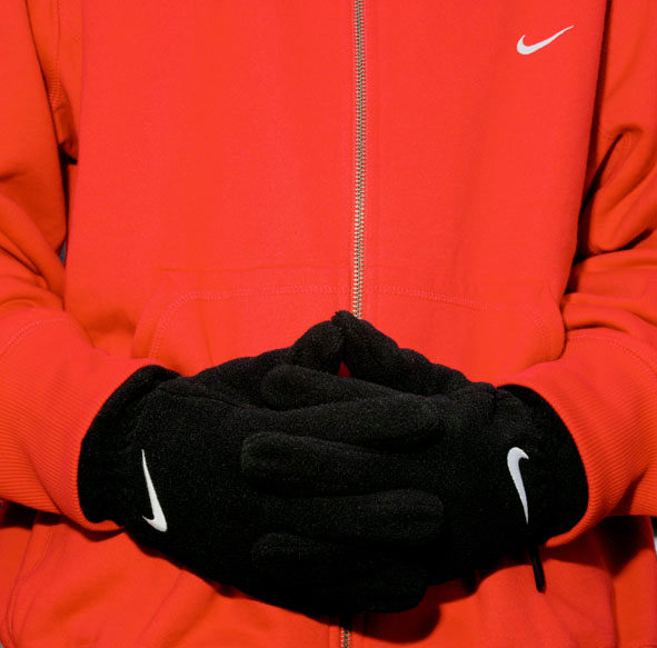 Magali Nougarede Untitled (Red Nike Top/Black Gloves), 2005 Ed. 1/5    c print 30 x 30 inches;  76.2 x 76.2 centimeters LSFA# 10396