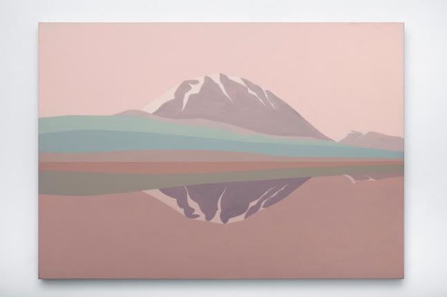 Two Mountains, 1990  acrylic on canvas  35 x 50 inches; 88.9 x 127 centimeters  LSFA# 01235