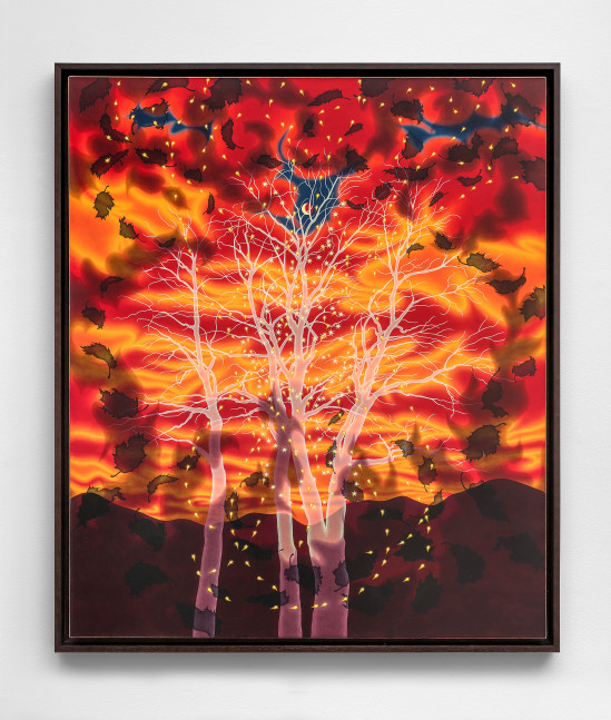 Sharon Ellis (b. 1955), Fire, 2002  alkyd on canvas 40 x 34 inches;  101.6 x 76.2 centimeters LSFA# 15290