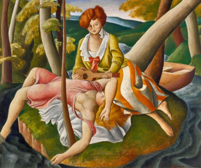 Lorser Feitelson&amp;nbsp;(1898-1978)&amp;nbsp;

The Isle, 1924
oil on canvas
20 x 24 inches; 50.8 x 61 cm