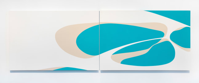 Helen Lundeberg (1908-1999)
Untitled, (Diptych), 1971&amp;nbsp;
acrylic on canvas
40 x 120 inches; 101.6 x 304.8 centimeters
LSFA# 10344&amp;nbsp;