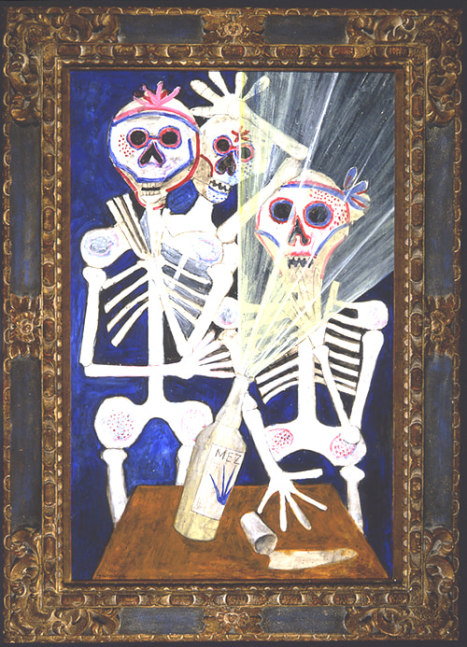 Rufino Tamayo (1899-1991)

El Dia de los Muertos, 1984

acrylic and mixed media on board

39 x 26 inches; 99 x 66 cm