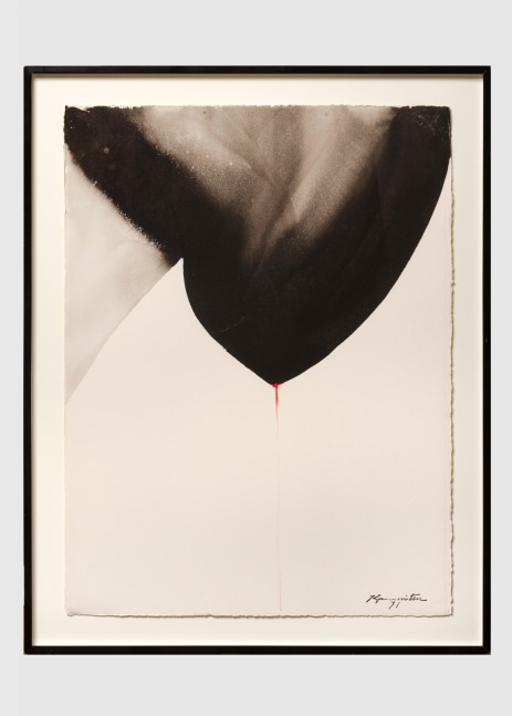 Matsumi Kanemitsu (1922-1992) #17 Drip, 1971 sumi and watercolor on paper 30 x 22 5/8 inches; 76.2 x 57.5 centimeters LSFA# 13834
