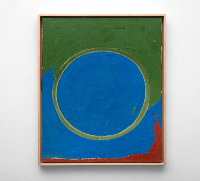 Matsumi Kanemitsu (1922-1992) Opening, 1962     acrylic on canvas 24 x 20 inches;  61 x 50.8 centimeters LSFA# 13757
