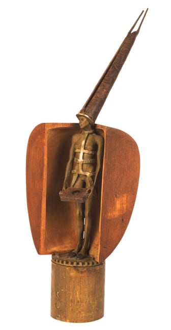 Peaceful Observer, 2004

bronze, wood and found objects

22 1/2 x 9 x 7 inches; 57.2 x 22.9 x 17.8 cm&amp;nbsp;&amp;nbsp;