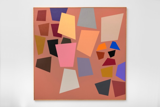 Karl Benjamin (1925-2012) #2, 1991  oil on canvas 60 x 60 inches;  152.4 x 152.4 centimeters LSFA# 12335