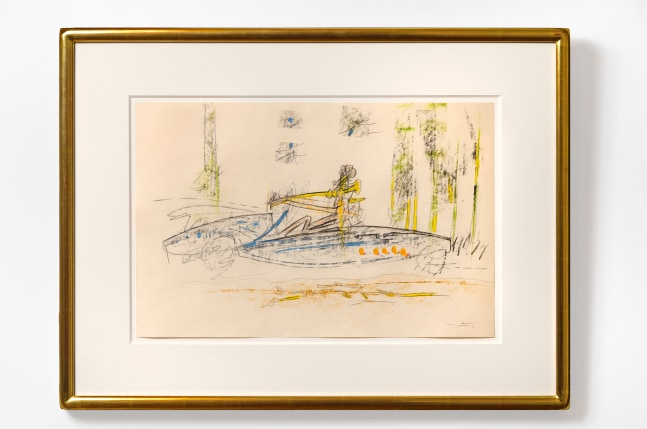 Roberto Matta (1911-2002) Untitled, c. 1970 oil pastel and graphite on paper 12 3/4 x 19 1/2 inches; 32.4 x 49.5 centimeters LSFA# 11851