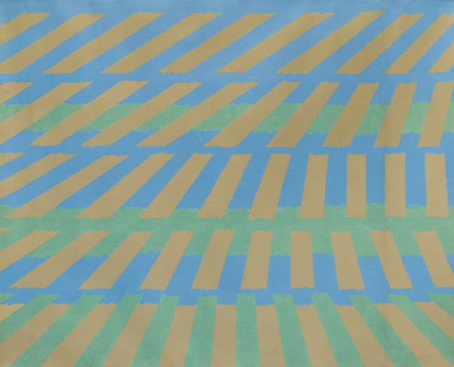 Michael Kidner (1917-2009) Blue, Green and Grey, 1963 oil on canvas 40 x 49 3/4 inches; 101.6 x 126.4 centimeters LSFA# 14067